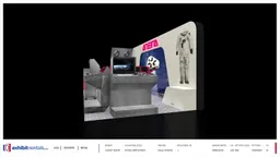 10x20 Inline booth design by Exhibit-Rentals